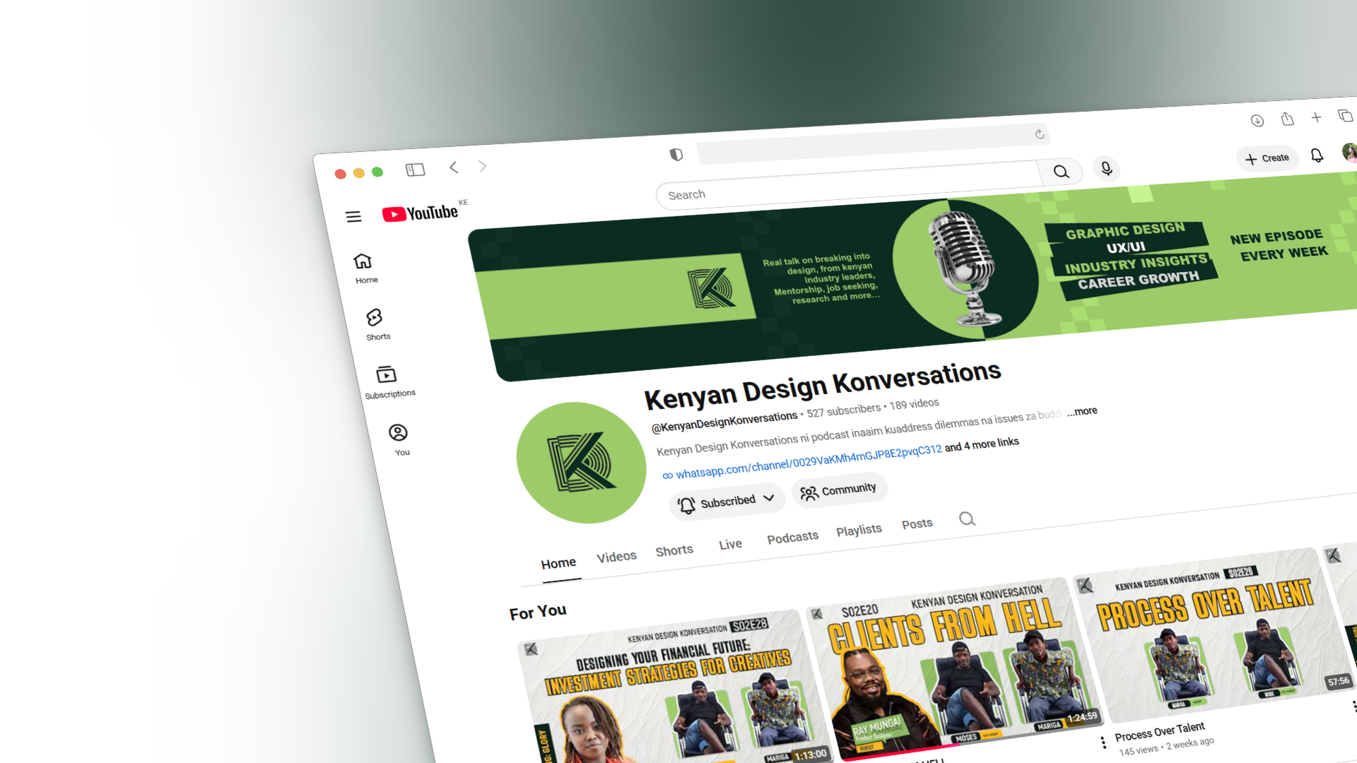 Kenyan Design Konversations — community and podcast brand
