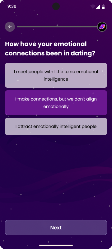 Meetamore onboarding — screen 11