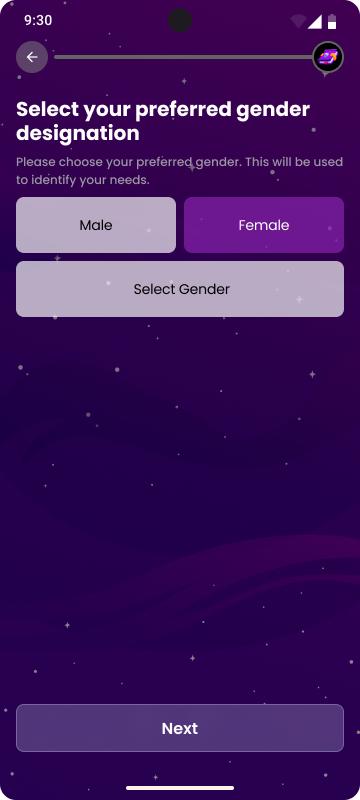 Meetamore onboarding — screen 6